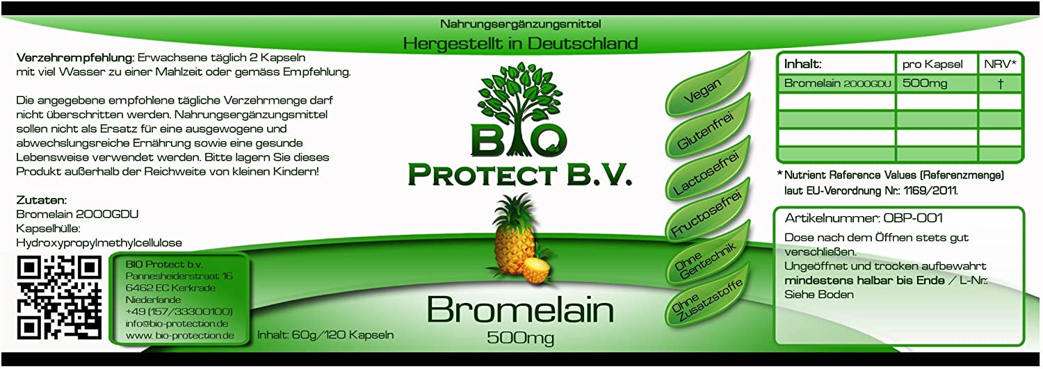 Bromelain 500 mg Enzyme